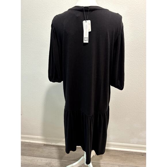 Sanctuary Women's Refresh T-Shirt Dress Crewneck Pullover Black Size XXL New - Picture 5 of 8